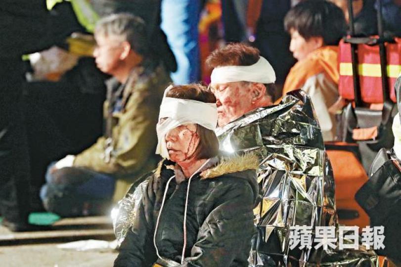■部份傷者頭及面部受傷。
■部份傷者頭及面部受傷。