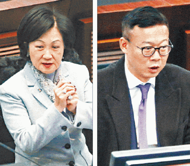 ■建制動員下,身兼行會成員的葉劉淑儀(左圖)和張國鈞(右圖)成功出任委員會正副主席。
■建制動員下,身兼行會成員的葉劉淑儀(左圖)和張國鈞(右圖)成功出任委員會正副主席。