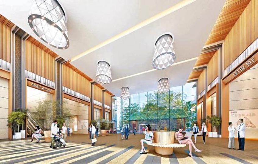 ■新院外觀採梯級形設計,避免影響附近住宅景觀。
■新院外觀採梯級形設計,避免影響附近住宅景觀。