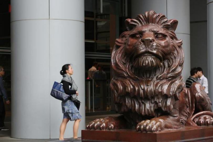 ■當匯控股價調整、股息重上5厘時,正是吸納作中線持有的機會。資料圖片 ■當匯控股價調整、股息重上5厘時,正是吸納作中線持有的機會。資料圖片