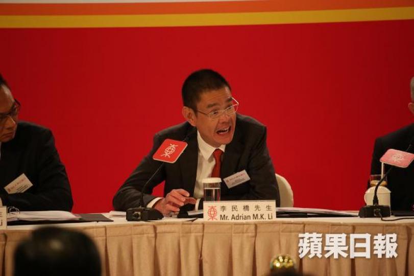 ■東亞執董兼副行政總裁李民橋 ■東亞執董兼副行政總裁李民橋