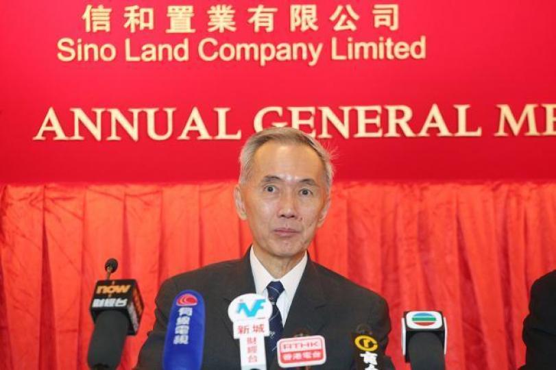 ■信置主席黃志祥。資料圖片
■信置主席黃志祥。資料圖片