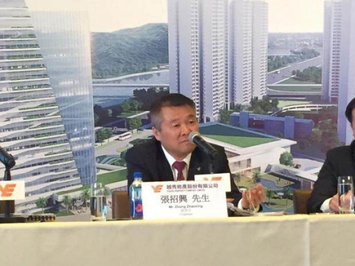 ■越秀地產董事長張招興。資料圖片
■越秀地產董事長張招興。資料圖片
