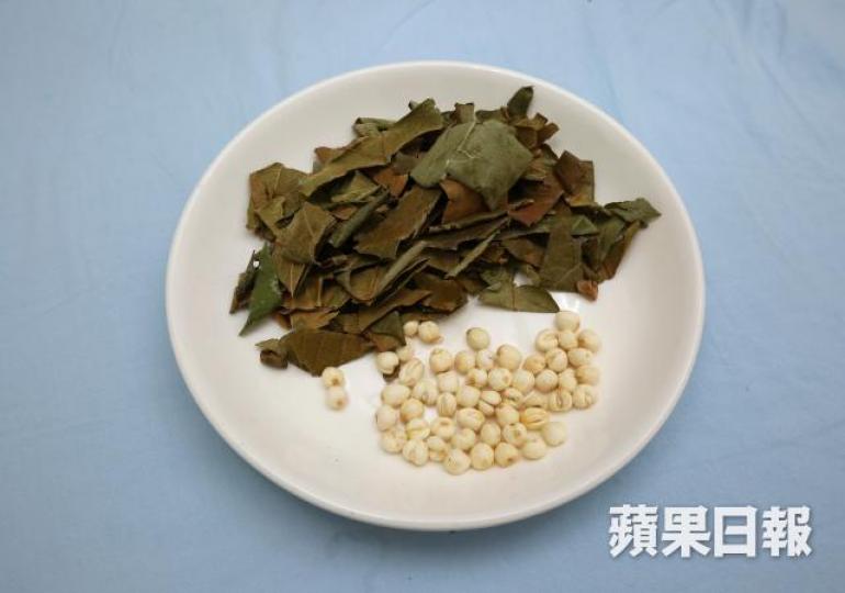 ■枇杷葉及川貝藥性偏寒。江俊豪攝 ■枇杷葉及川貝藥性偏寒。江俊豪攝