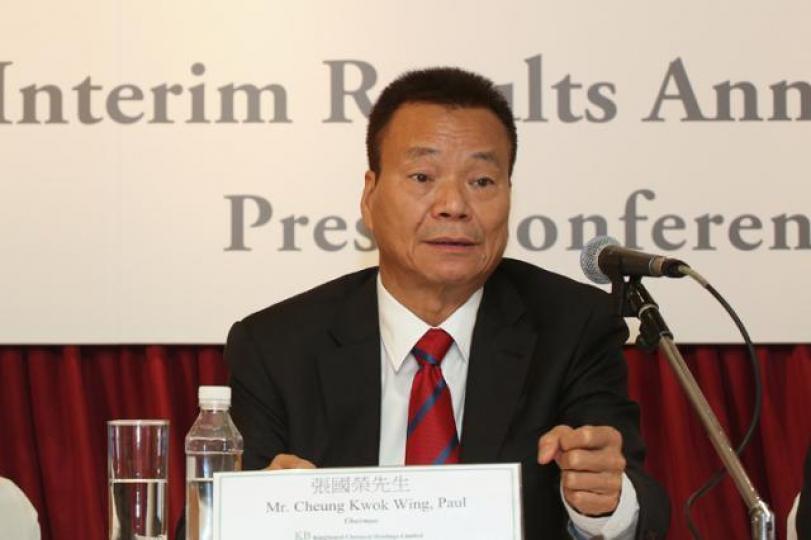 ■建滔化工主席張國榮。資料圖片 ■建滔化工主席張國榮。資料圖片