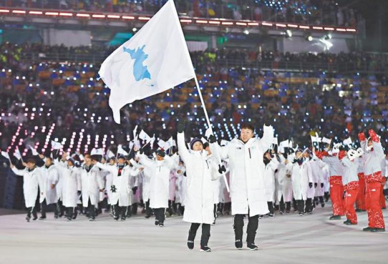 ■平昌冬奧上月順利舉行，特朗普邀功稱自己救了冬奧入座率。