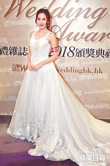 ■雨僑昨日行婚紗騷預演婚禮。
■雨僑昨日行婚紗騷預演婚禮。