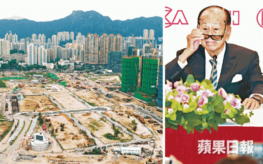 ■內房近年紛紛來港搶地,惟李嘉誠指若以內地方法來港投資有風險;左圖為啟德地皮。
■內房近年紛紛來港搶地,惟李嘉誠指若以內地方法來港投資有風險;左圖為啟德地皮。