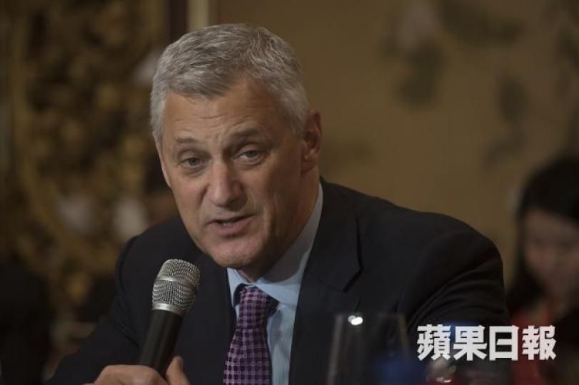 ■渣打行政總裁溫拓思表示,隨着未來盈利維持增長,相信渣打價值會被投資者所確認。方家遠攝
■渣打行政總裁溫拓思表示,隨着未來盈利維持增長,相信渣打價值會被投資者所確認。方家遠攝