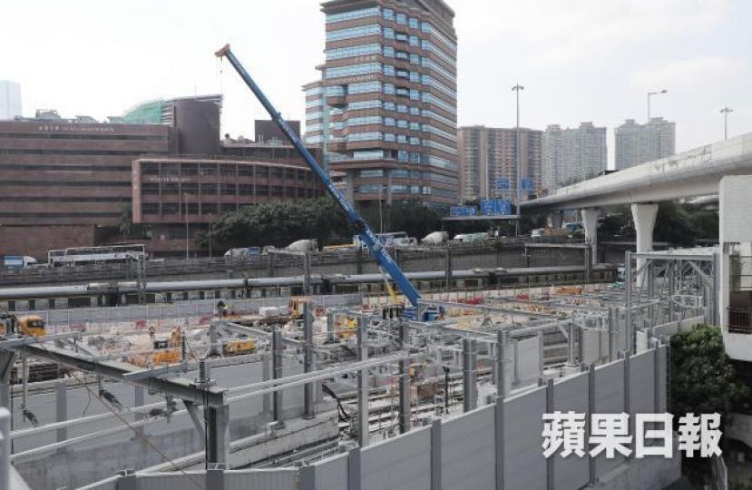 ■沙中綫紅磡北面連接隧道工程,被揭滲水情況惡化。
■沙中綫紅磡北面連接隧道工程,被揭滲水情況惡化。