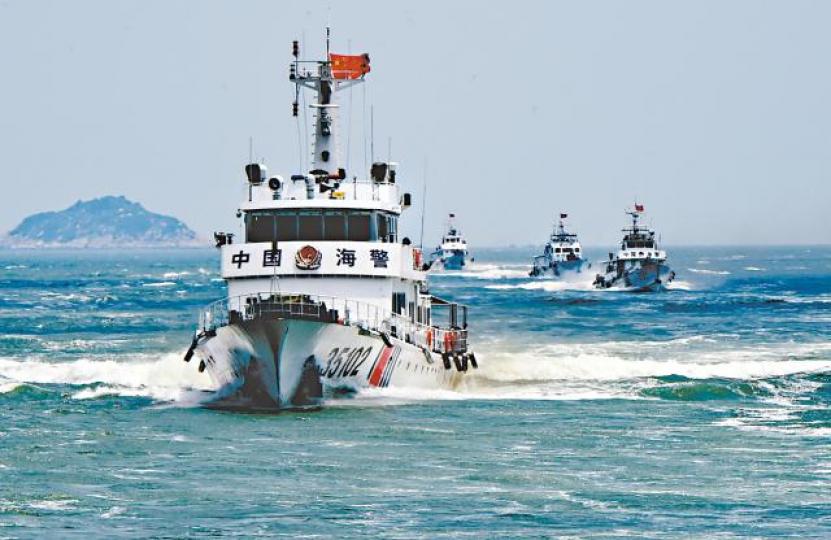 ■中國海警局歸軍委領導,日媒憂慮釣魚台問題更嚴峻。資料圖片
■中國海警局歸軍委領導,日媒憂慮釣魚台問題更嚴峻。資料圖片