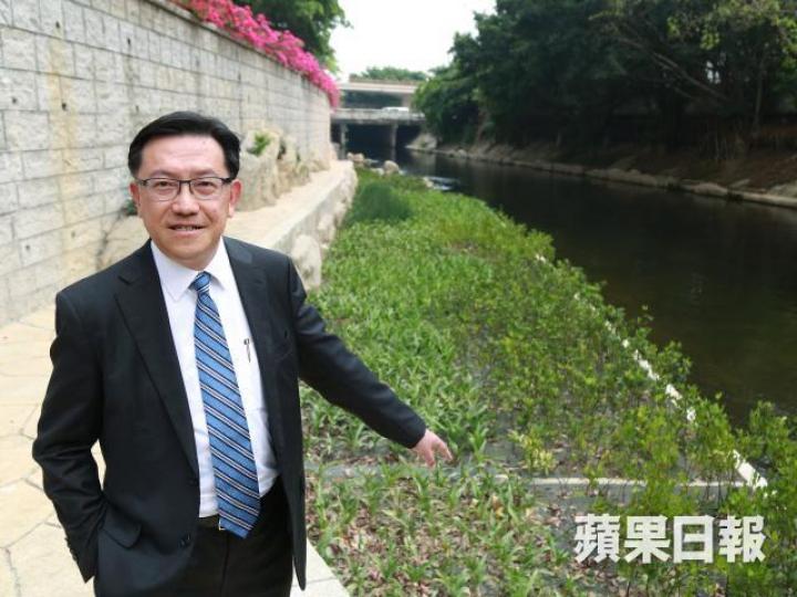■渠務署署長唐嘉鴻表示,啟德河防洪能力下月達100%,可抵禦200年一遇洪峯。張柏基攝
■渠務署署長唐嘉鴻表示,啟德河防洪能力下月達100%,可抵禦200年一遇洪峯。張柏基攝