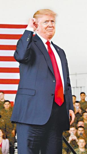 ■美國總統特朗普
■美國總統特朗普