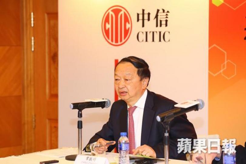 ■中信股份董事長常振明未有預期今年需再就澳礦項目作出多少撥備。彭大偉攝
■中信股份董事長常振明未有預期今年需再就澳礦項目作出多少撥備。彭大偉攝