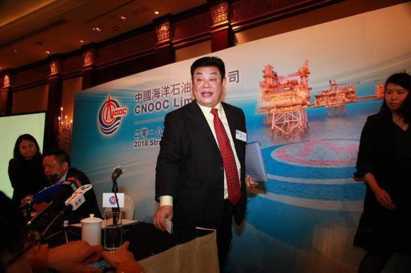 ■中海油首席執行官袁光宇表示,有信心今年的資本開支能達標。資料圖片
■中海油首席執行官袁光宇表示,有信心今年的資本開支能達標。資料圖片