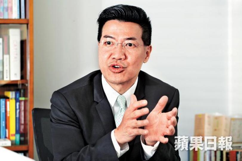 ■范國威估計自己在補選中取得梁天琦當年補選至少三分一的支持。 ■范國威估計自己在補選中取得梁天琦當年補選至少三分一的支持。