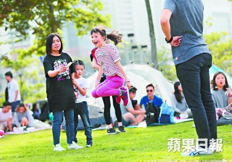 ■兒童進行中等至劇烈強度的運動時間越長,其快樂程度越高。夏家朗攝 ■兒童進行中等至劇烈強度的運動時間越長,其快樂程度越高。夏家朗攝