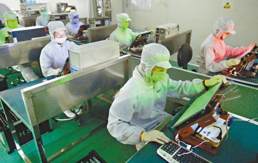 ■中國製電視機零件,被美國列入加徵關稅清單。 路透社 ■中國製電視機零件,被美國列入加徵關稅清單。 路透社