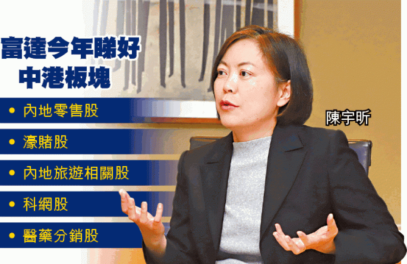 ■富達陳宇昕指個別股市如美國,已進入增長周期較後段,惟亞太區所處增長周期階段仍較早。譚德潤攝 ■富達陳宇昕指個別股市如美國,已進入增長周期較後段,惟亞太區所處增長周期階段仍較早。譚德潤攝