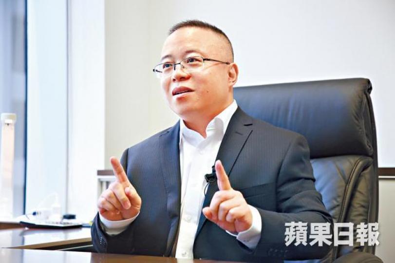 ■張鵬指現時不少內房已轉型,部份自稱城市配套服務商。晉平安攝 ■張鵬指現時不少內房已轉型,部份自稱城市配套服務商。晉平安攝