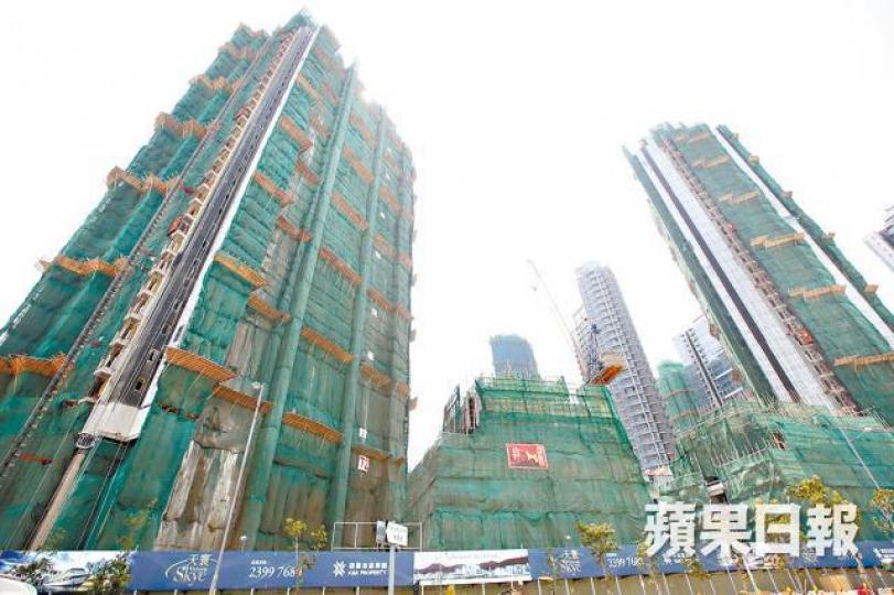 ■啟德天寰創新例後九龍區一房戶呎價新高。