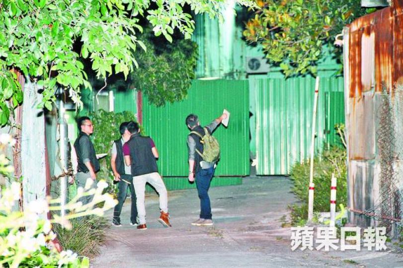 ■警方接報後封鎖現場調查。 ■警方接報後封鎖現場調查。