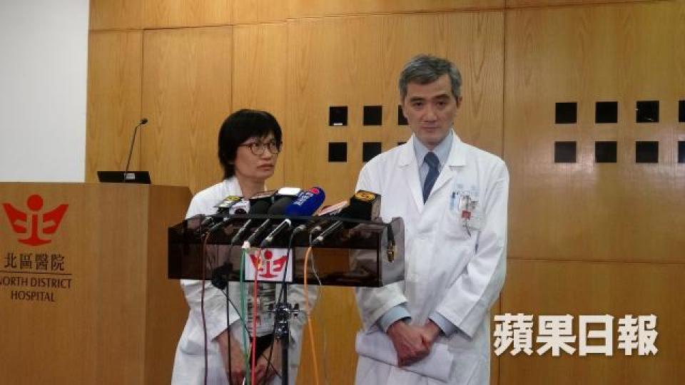 ■北區醫院前日開記招交代事件。 ■北區醫院前日開記招交代事件。