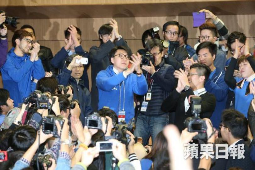 ■梁天琦2016年參與補選以6.6萬高票數落敗。 ■梁天琦2016年參與補選以6.6萬高票數落敗。