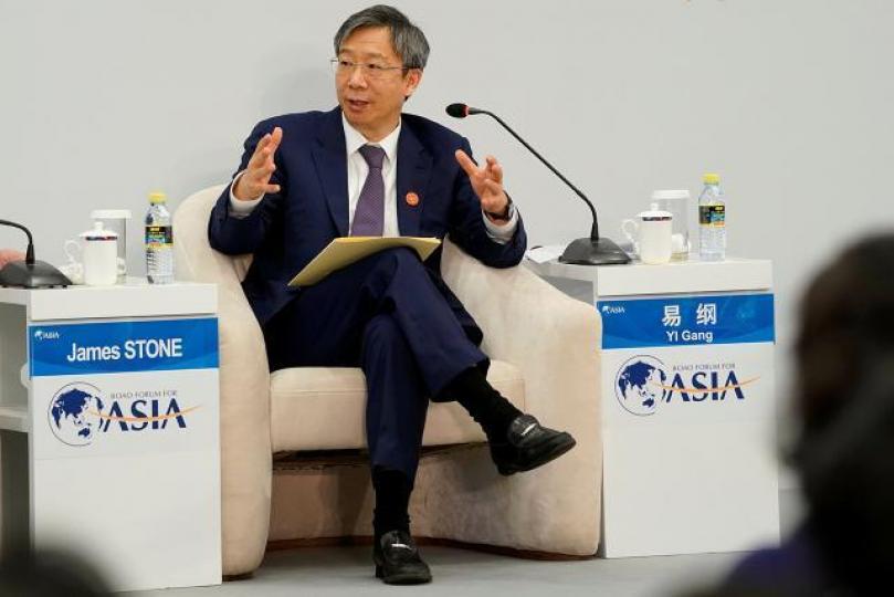 ■易綱表示,貿易爭端為金融市場帶來巨大不確定性。資料圖片 ■易綱表示,貿易爭端為金融市場帶來巨大不確定性。資料圖片