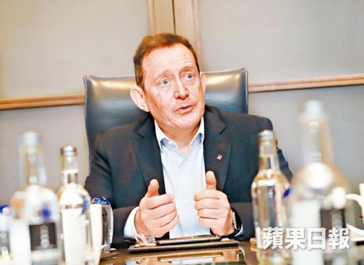 ■星展Gledhill指金融業動態資訊限制了AI系統成效。譚德潤攝 ■星展Gledhill指金融業動態資訊限制了AI系統成效。譚德潤攝