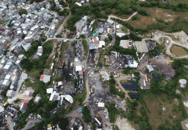 ■本土研究社早前推算,橫台山有多達71公頃棕地。資料圖片 ■本土研究社早前推算,橫台山有多達71公頃棕地。資料圖片