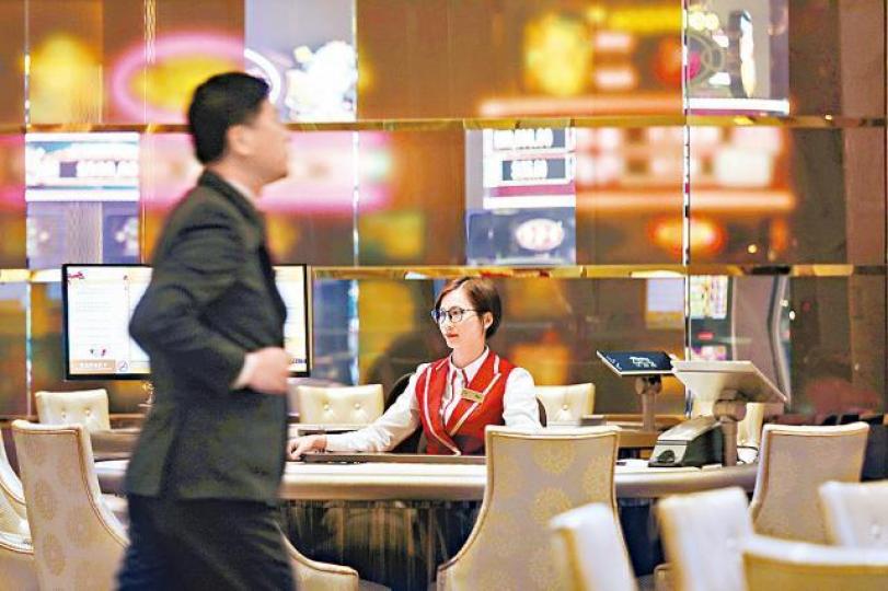 ■今年6隻濠賭股只有開新場的美高梅股價逆市下跌。資料圖片 ■今年6隻濠賭股只有開新場的美高梅股價逆市下跌。資料圖片