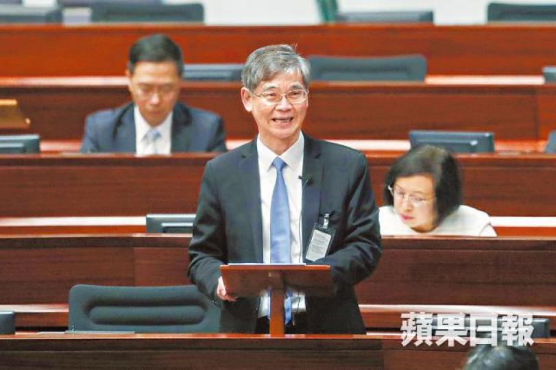 ■羅致光強調社福經常性開支已增加18%。易仰民攝 ■羅致光強調社福經常性開支已增加18%。易仰民攝