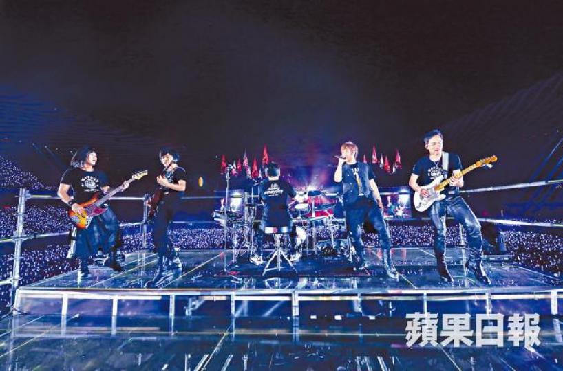 ■台灣人氣樂隊「五月天」年度演唱會香港站首場今晚舉行。資料圖片 ■台灣人氣樂隊「五月天」年度演唱會香港站首場今晚舉行。資料圖片