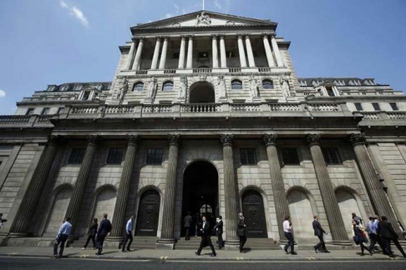 ■英倫銀行本周議息,料按兵不動居多。 資料圖片 ■英倫銀行本周議息,料按兵不動居多。 資料圖片