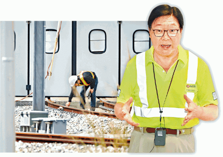 ■馬時亨(右圖)昨指高鐵試車時「偏離路軌」的軌道不是行車軌道,而是維修車廠的車軌。資料圖片
■馬時亨(右圖)昨指高鐵試車時「偏離路軌」的軌道不是行車軌道,而是維修車廠的車軌。資料圖片