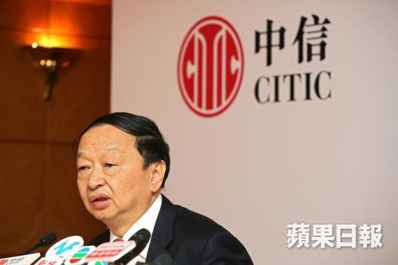 ■中信股份董事長常振明。 資料圖片 ■中信股份董事長常振明。 資料圖片