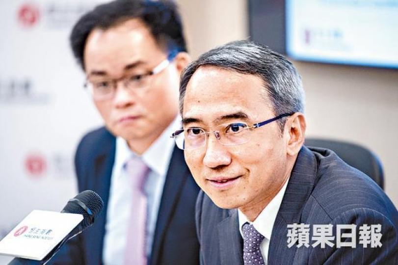 ■關永盛表示,恒指公司將研究納入同股不同權股份的合適性。方家遠攝 ■關永盛表示,恒指公司將研究納入同股不同權股份的合適性。方家遠攝