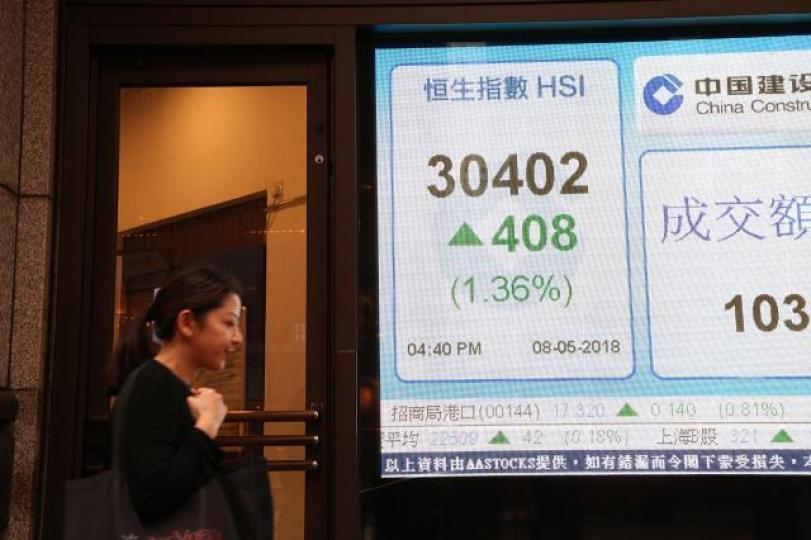 ■近日港股每次回升,往往一兩天後又大跌,恒指走勢依然走不出波動市的形態。 晉平安攝 ■近日港股每次回升,往往一兩天後又大跌,恒指走勢依然走不出波動市的形態。 晉平安攝