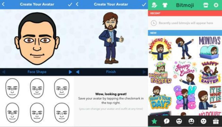 ■facebook計劃「學習」Snapchat另一個功能Bitmoji。互聯網圖片 ■facebook計劃「學習」Snapchat另一個功能Bitmoji。互聯網圖片