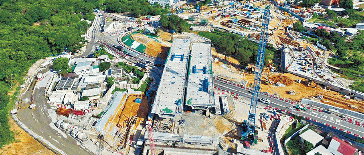 ■承建商禮頓被指有意隱瞞蓮塘/香園圍口岸工程的工業意外。發展局圖片 ■承建商禮頓被指有意隱瞞蓮塘/香園圍口岸工程的工業意外。發展局圖片