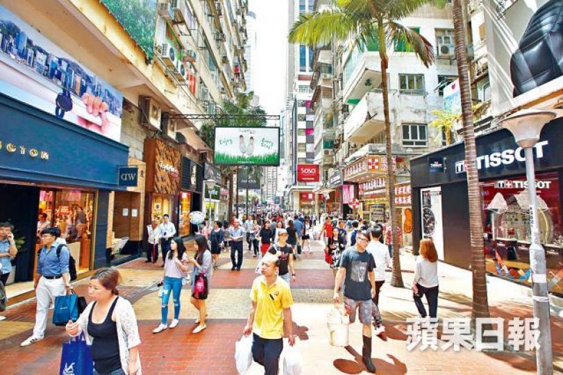 ■羅素街名店比率回升。 ■羅素街名店比率回升。