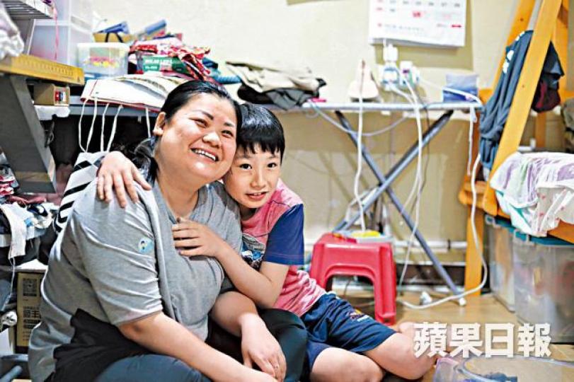 ■Zoe希望有一天可以把兒子軒軒接回家過平凡日常的生活,對她來說已經很滿足。王心義攝 ■Zoe希望有一天可以把兒子軒軒接回家過平凡日常的生活,對她來說已經很滿足。王心義攝