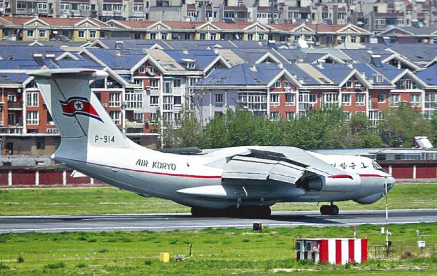 ■金正恩上周乘伊留申62M型私人專機訪問大連。路透社 ■金正恩上周乘伊留申62M型私人專機訪問大連。路透社