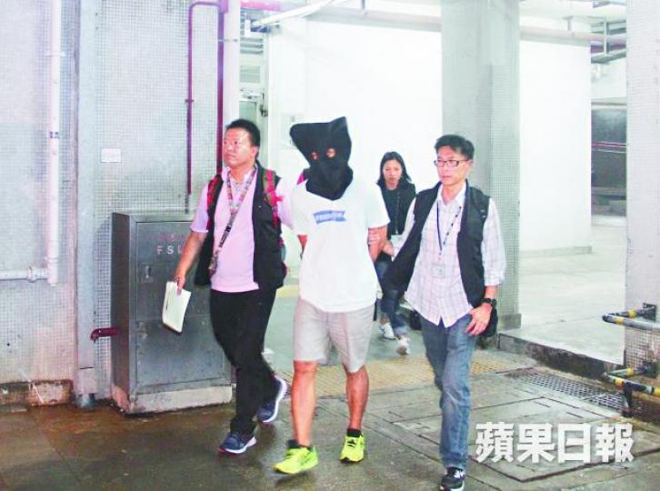 ■疑犯昨凌晨被警方拘捕。 ■疑犯昨凌晨被警方拘捕。
