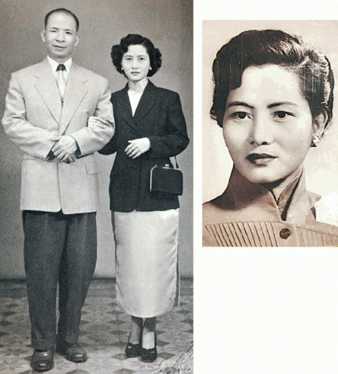 ■羅老太表示,她年輕時(右圖)聽從父母之命下嫁羅鷹石(左圖),由經營雜貨店開始。受訪者提供圖片■羅鷹石 ■羅老太表示,她年輕時(右圖)聽從父母之命下嫁羅鷹石(左圖),由經營雜貨店開始。受訪者提供圖片■羅鷹石