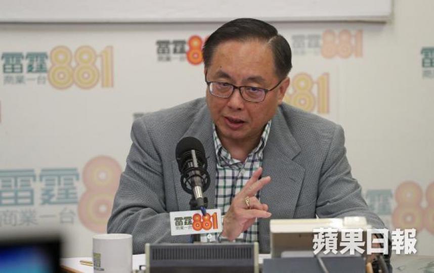 ■楊偉雄昨日出席「政經星期六」。張志華攝 ■楊偉雄昨日出席「政經星期六」。張志華攝