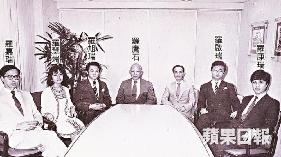■富豪酒店當年的管理層合照。 ■富豪酒店當年的管理層合照。
