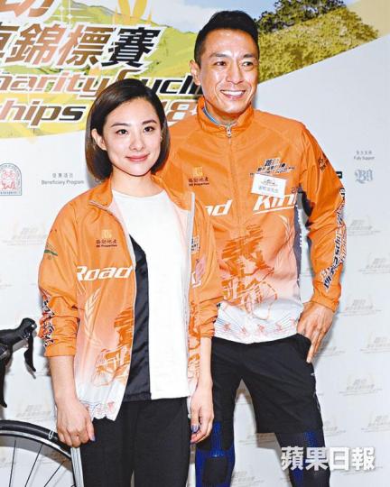 ■劉璇與姜皓文以大使身份出席記者會。 ■劉璇與姜皓文以大使身份出席記者會。