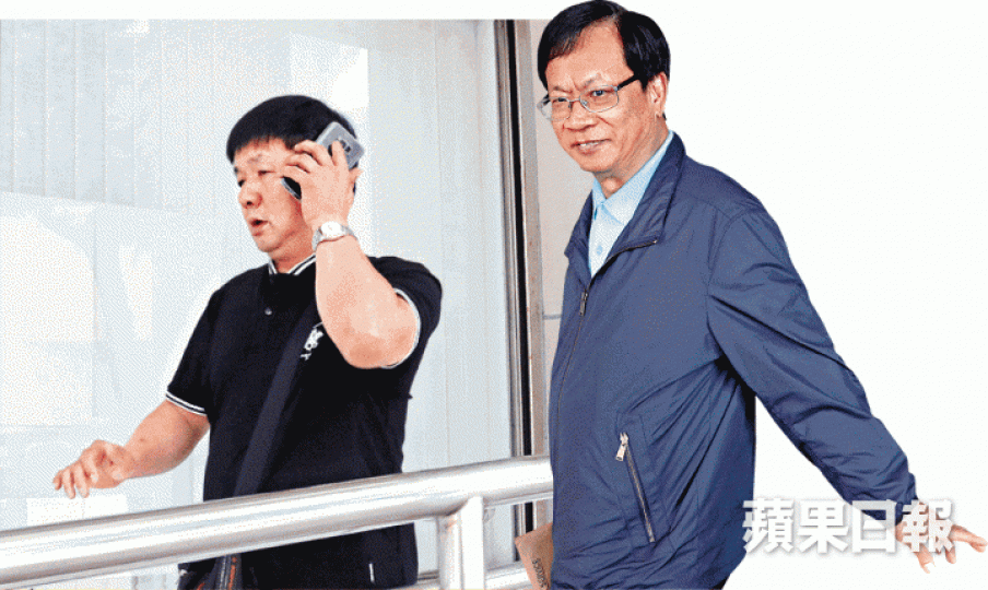 ■貨車車主方坤明(左圖)稱看到鄭耀棠(右圖)事發後仍在車內「煲電話粥」。王心義攝 ■貨車車主方坤明(左圖)稱看到鄭耀棠(右圖)事發後仍在車內「煲電話粥」。王心義攝